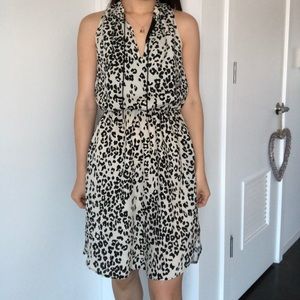 MANGO size 4 black and white dress